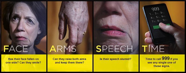 An enormous thank you to Chris and her family for giving us permission to tell her story. Any symptoms of a stroke (face weakness, arm weakness on one side, acute speech problems) should prompt a 999 call to get to hospital as quickly as possible.