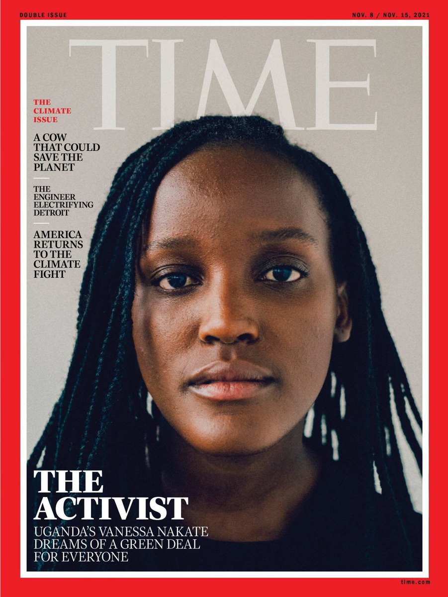 Ugandan climate activist <a href="/vanessa_vash/">Vanessa Nakate</a> becomes first Ugandan to make it to the Time Magazine Cover. Congratulations Vanessa.