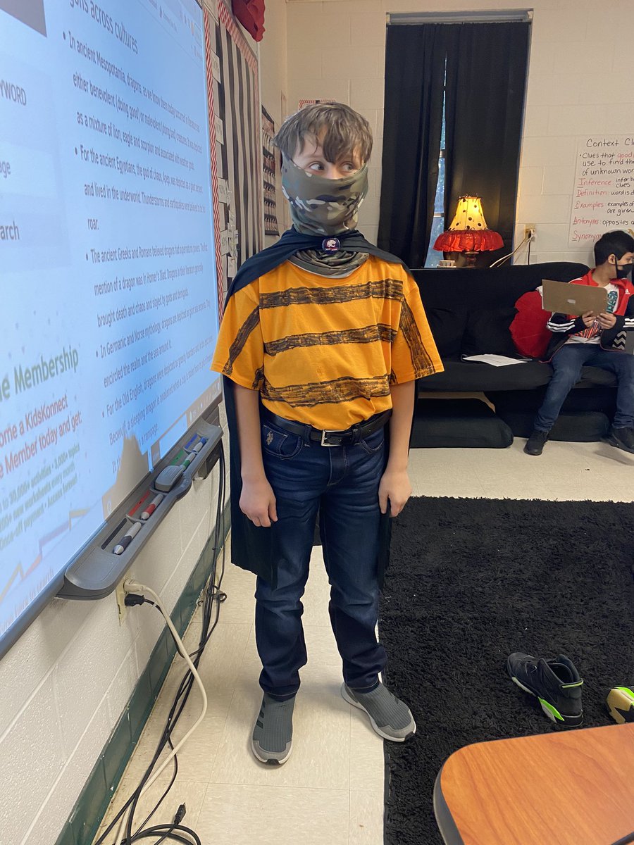 Cat Kid from Dog Man is here with us today! #Hooked on Books, Not  Drugs!!@PrincipalERD <a href="/DicksonTigers/">E.R. Dickson Tigers</a>