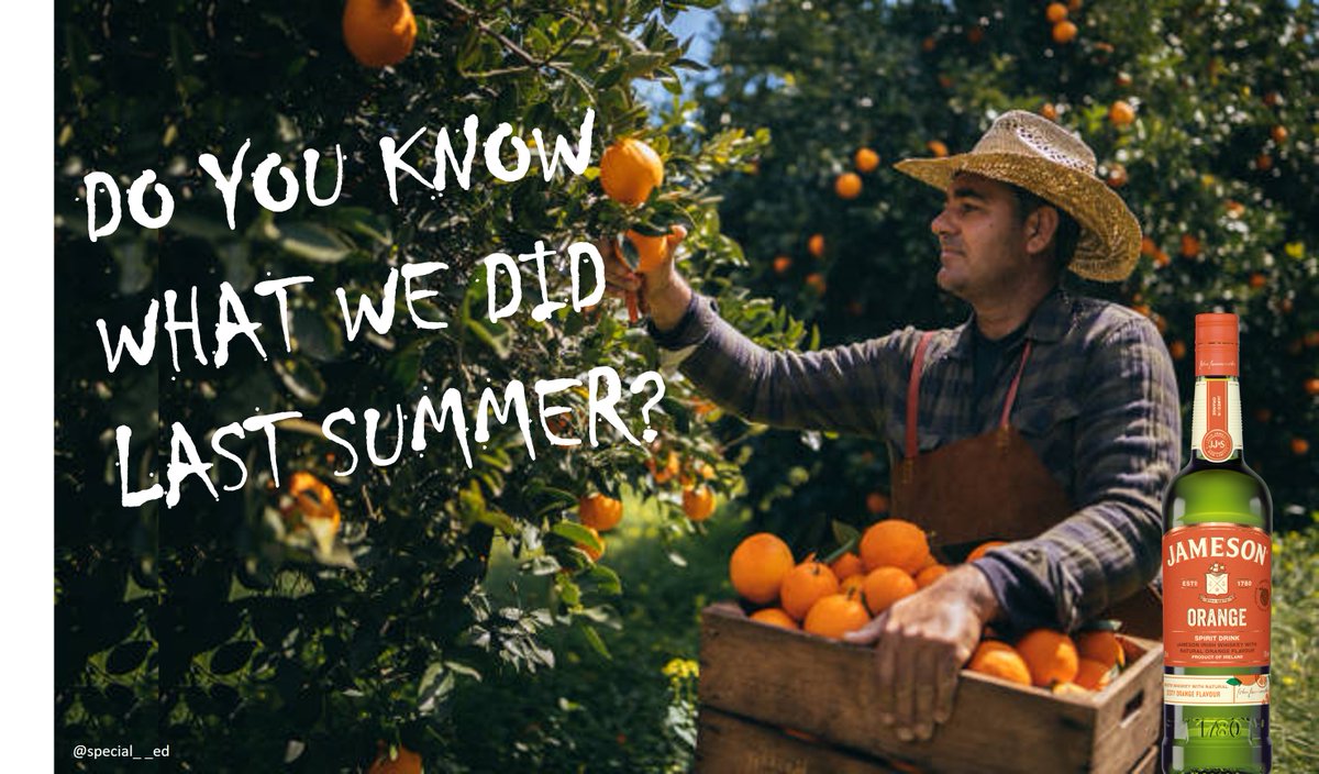 special__ed's tweet image. Late one. 

One Minute Brief of the Day:
Create billboard-style posters that encourage people to raise spirits this Halloween with new 
@Jameson_UK

 Orange #JamesonOrange
@OneMinuteBriefs