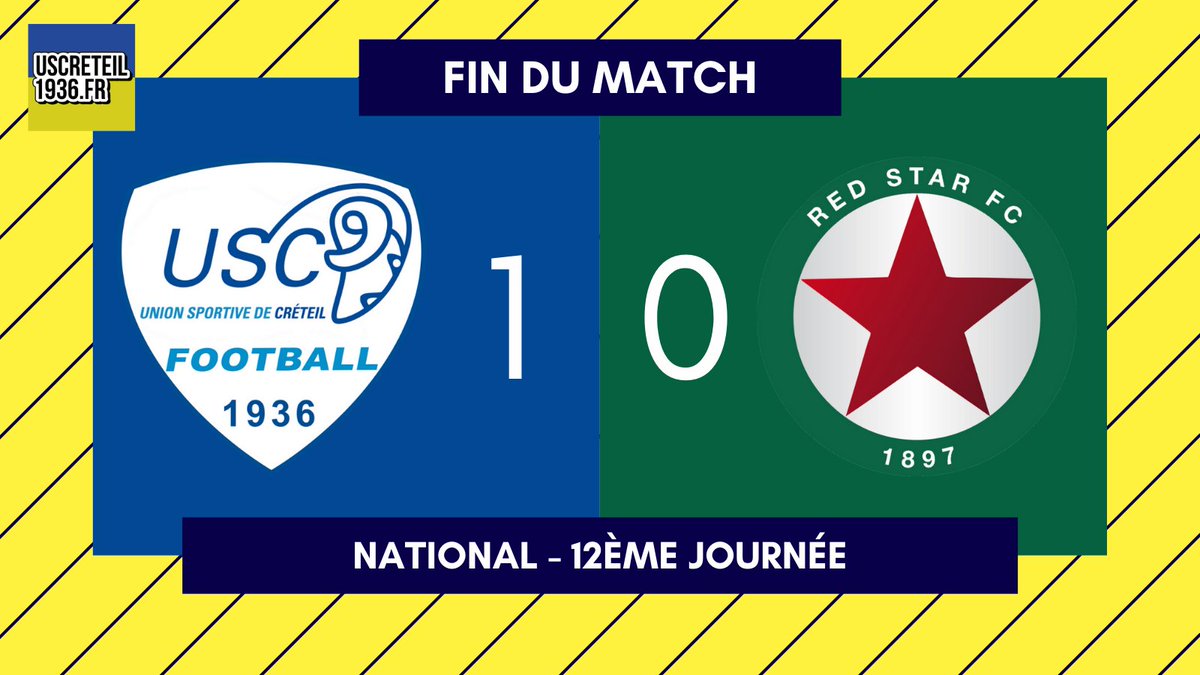 uscreteil1936's tweet photo. ⚽ #USCLRED
FT | C'EST TER-MI-NE !
Quel match, que ce fut dur... MAIS ON A LE DERBY !
Ce soir, l'Île-De-France est en Jaune et Bleu !
US Créteil 🔵 1-0 ⚪️ Red Star FC
#NationalFFF https://t.co/kBsoeXq7HJ