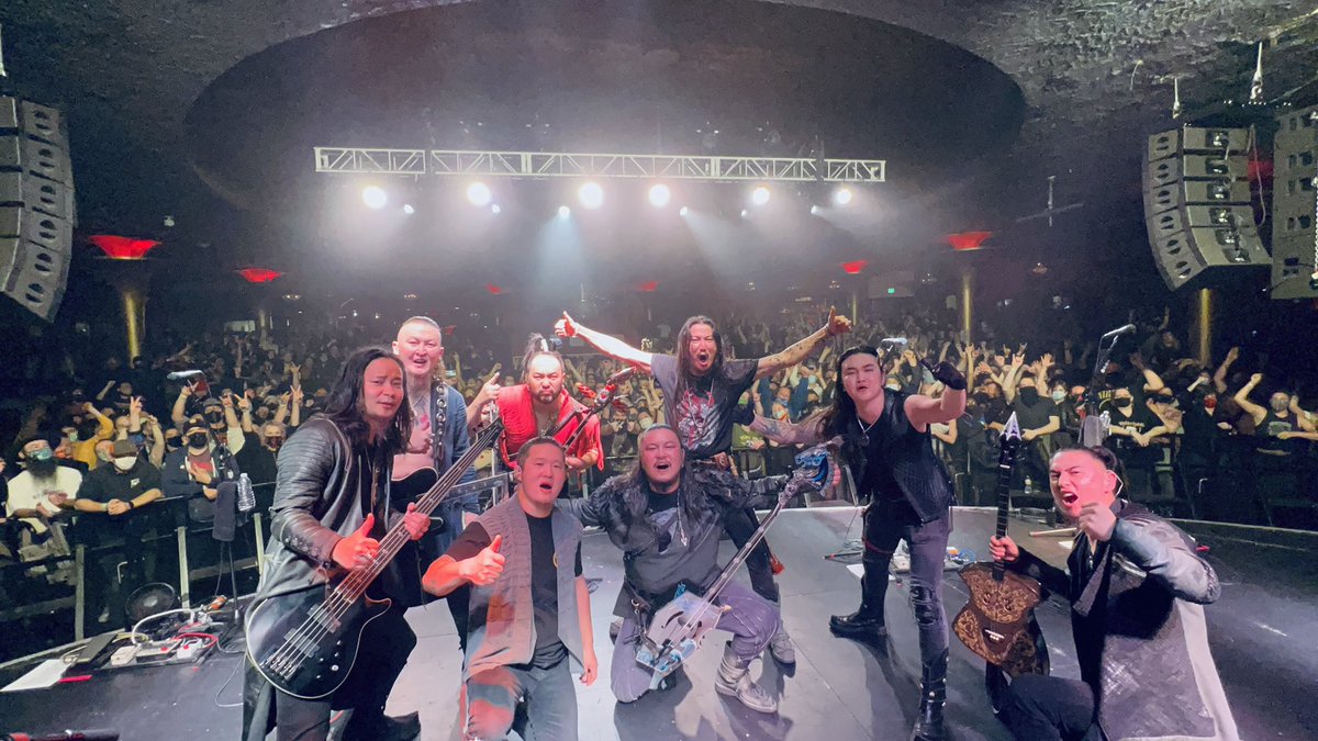 TheHuOfficial's tweet photo. Thank you Seattle!!! San Francisco we’re on our way, see you at @sfoutsidelands on Friday! 🤘#TheHU #TheHunTour https://t.co/7MGVJsLWJJ