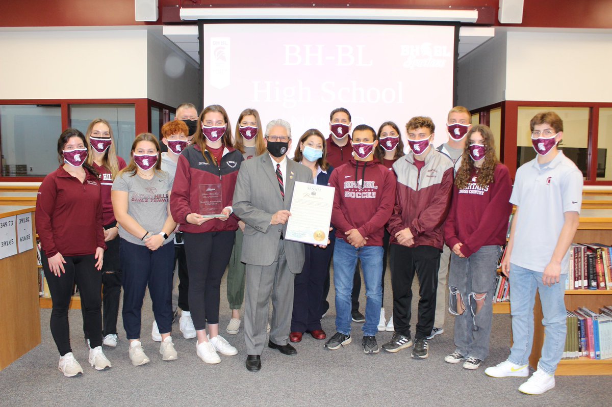 BHBLSchools's tweet photo. State of New York names BH-BL HS a School of Distinction for having all 25 athletic programs recognized as scholar-athlete teams. #GreatDay2BeASpartan 🏆🎉👏

https://t.co/azx2PEHMQT https://t.co/VERDfv9rnU