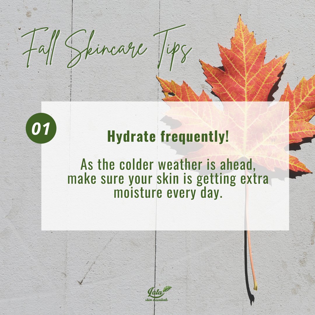 LalaSkinEssents's tweet photo. 4 Fall Skincare Tips for Hydrated, Glowing Skin!

1️⃣ Hydrate frequently
2️⃣ Use a gentle cleanser
3️⃣ Take shorter showers
4️⃣ Keep using SPF

Is your skincare routine fall ready? 🍂✨

#FallForLalaSkin #LalaSkinEssentials #LalaTribe https://t.co/78QQ7iV6Eo