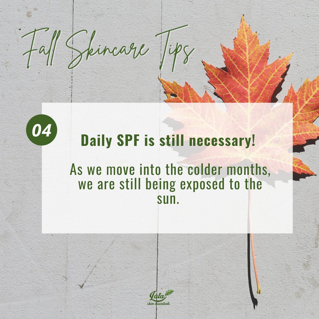 LalaSkinEssents's tweet photo. 4 Fall Skincare Tips for Hydrated, Glowing Skin!

1️⃣ Hydrate frequently
2️⃣ Use a gentle cleanser
3️⃣ Take shorter showers
4️⃣ Keep using SPF

Is your skincare routine fall ready? 🍂✨

#FallForLalaSkin #LalaSkinEssentials #LalaTribe https://t.co/78QQ7iV6Eo