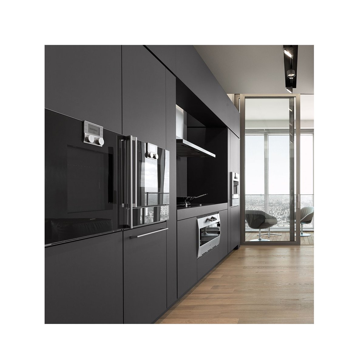 BiCiSrl's tweet image. #Gaggenau appliances provide professional performance while maintaining a #refinedlook, even in a night chic version. The #400series #ovens have extraordinary capacities, while the anthracite finish of the #design ensures a sophisticated effect.
