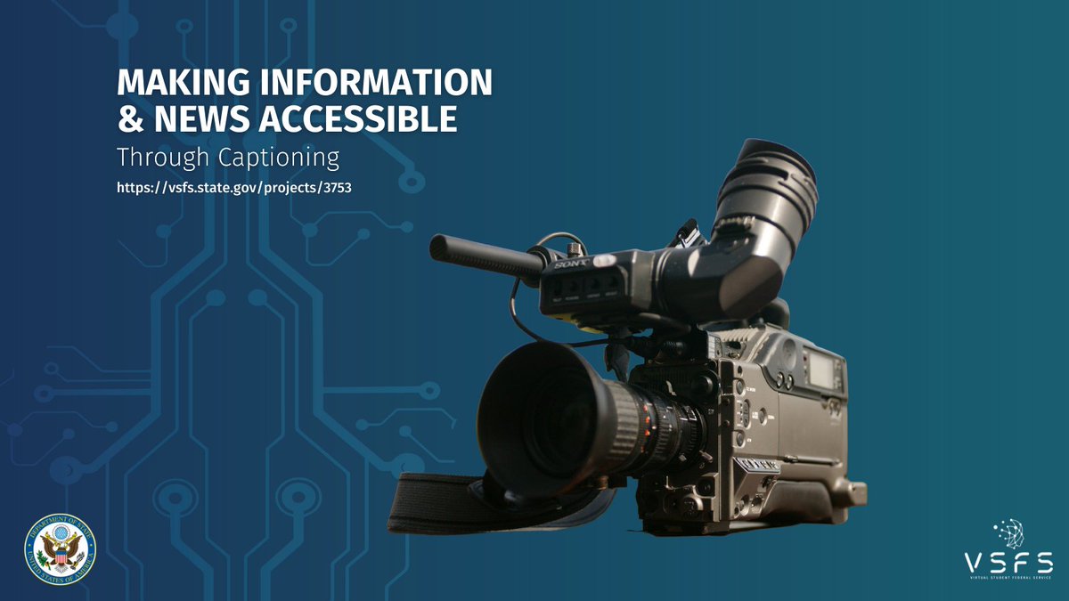 VSFSatState's tweet photo. #Virtualinterns with @StateDept are helping provide captioning to Department videos produced domestically and overseas. https://t.co/zVy6xybWju