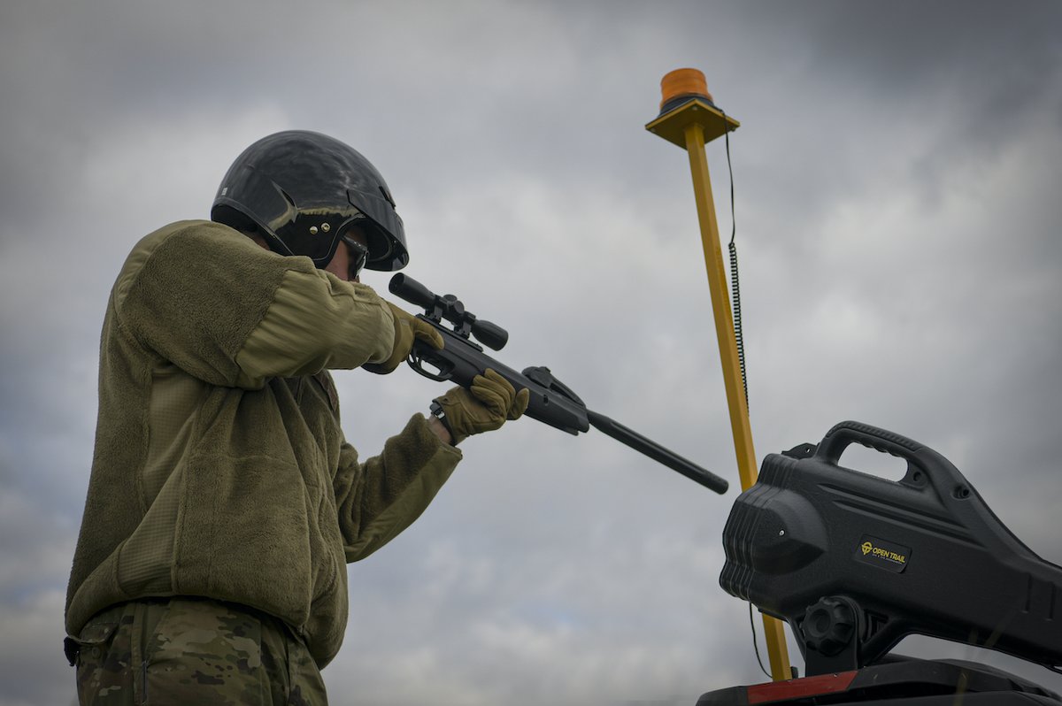 .@179AW airfield management Airmen conduct Bird Aircraft Strike Hazard (BASH) ops at Mansfield Lahm Air National Guard Base, Ohio. The BASH program helps mitigate the risk of aircraft bird strikes by relocating wildlife to safer habitats away from the flight line.