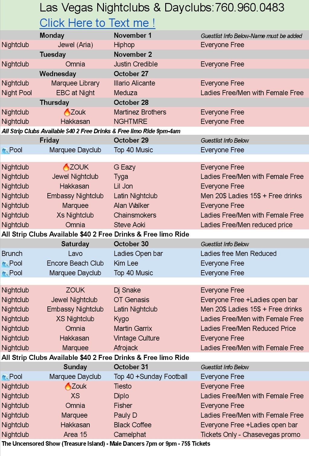 Enterprise, NV Pool Party Events