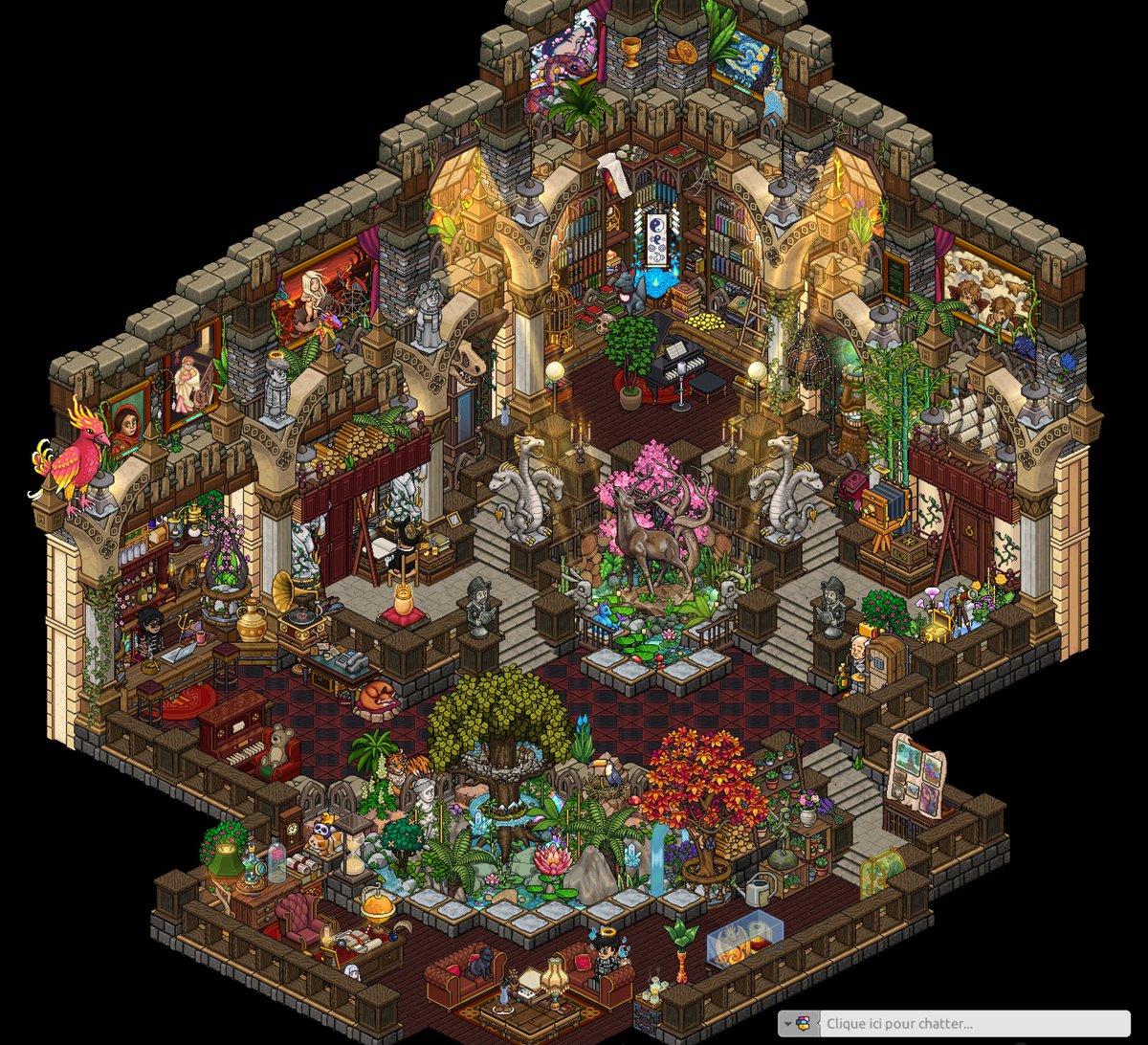Flyoucraft's tweet image. Nouveau build [F] - Bureau des Dragons V.2 / J'espères qu'il vous plait j'y ait mi du cœur est des crédits :') @HabboFR #habbo #habbobuild #build