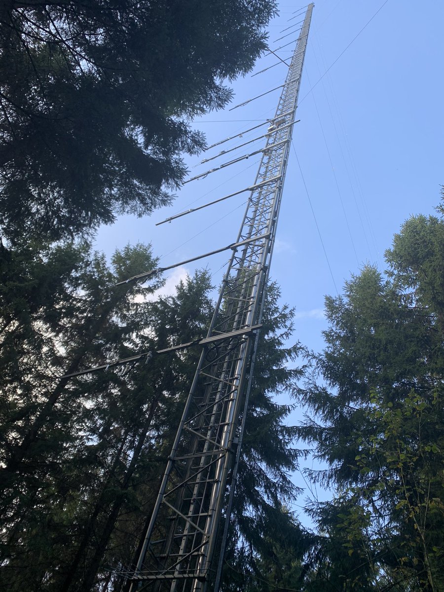 Haozhou45748550's tweet photo. Thanks @SE_Htm for showing us the very tall flux tower and how they monitor the GHG concentration，air temperature and BVOC etc to support the scientific research. Very encouraging experience in the course #ItsElemental https://t.co/DkNJy5faW0