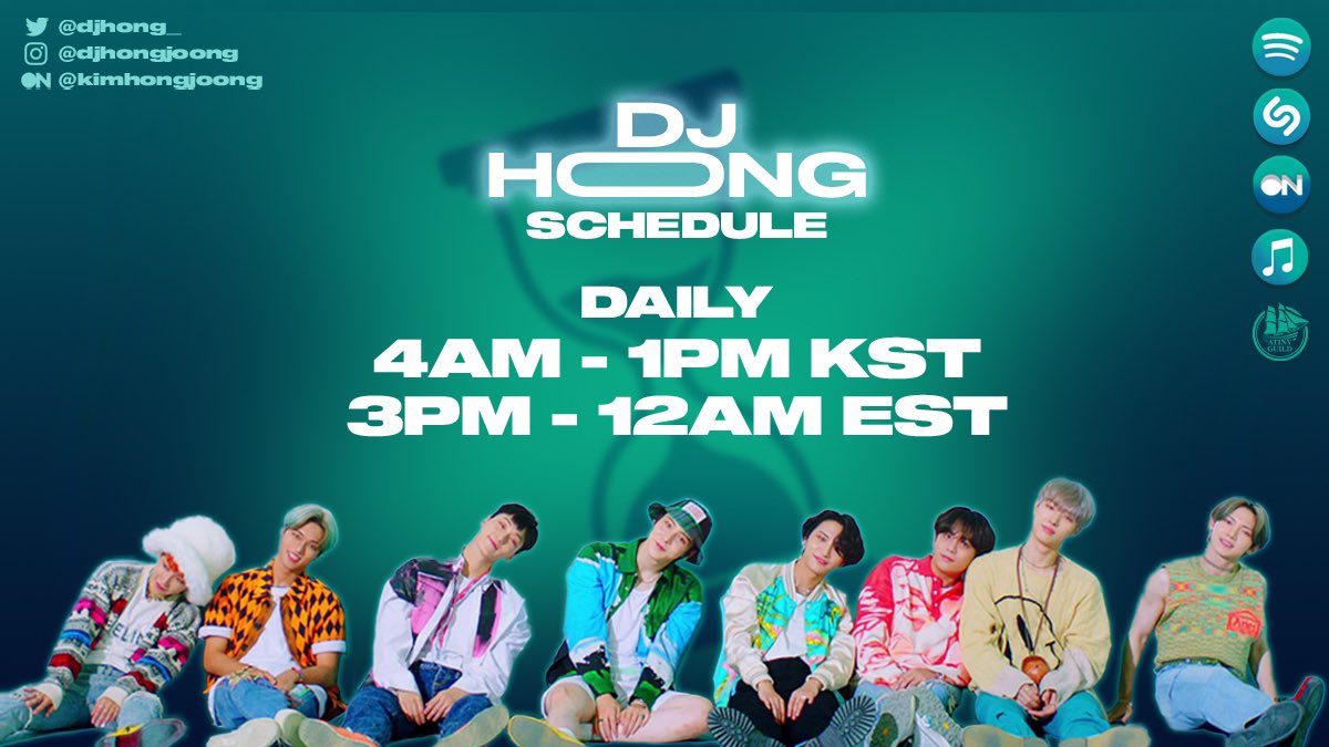 djhong_'s tweet photo. [📣] Hey ATINY!

DJ HONG IS ON! @STATIONHEAD

Come and stream together with Atiny!

Connect to Apple Music/Spotify and let us do the work for you! 4am - 1pm KST daily.

https://t.co/6AptojjiTL

#ATEEZ ~ #에이티즈 ~ #エイティーズ ~ @ATEEZofficial https://t.co/xdjjuC8zmJ