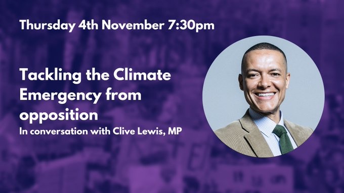 East Anglia Bylines (@bylineseast) on Twitter photo Next Thursday, we're delighted to be speaking with <a href="/labourlewis/">Clive Lewis MP</a>
about what opposition parties can do to combat the Climate Emergency. Be sure to reserve a space at our event page here!
tickettailor.com/events/eastang… Next Thursday, we're delighted to be speaking with <a href="/labourlewis/">Clive Lewis MP</a>
about what opposition parties can do to combat the Climate Emergency. Be sure to reserve a space at our event page here!
tickettailor.com/events/eastang…
