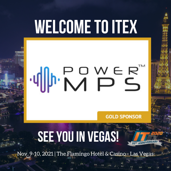 The 20th Anniversary of ITEX is only two weeks away and we want to take time to thank our sponsors and welcome them to #ITEX! Thank you to our Gold Sponsor @PowerMps, and we can't wait to see you in Las Vegas!