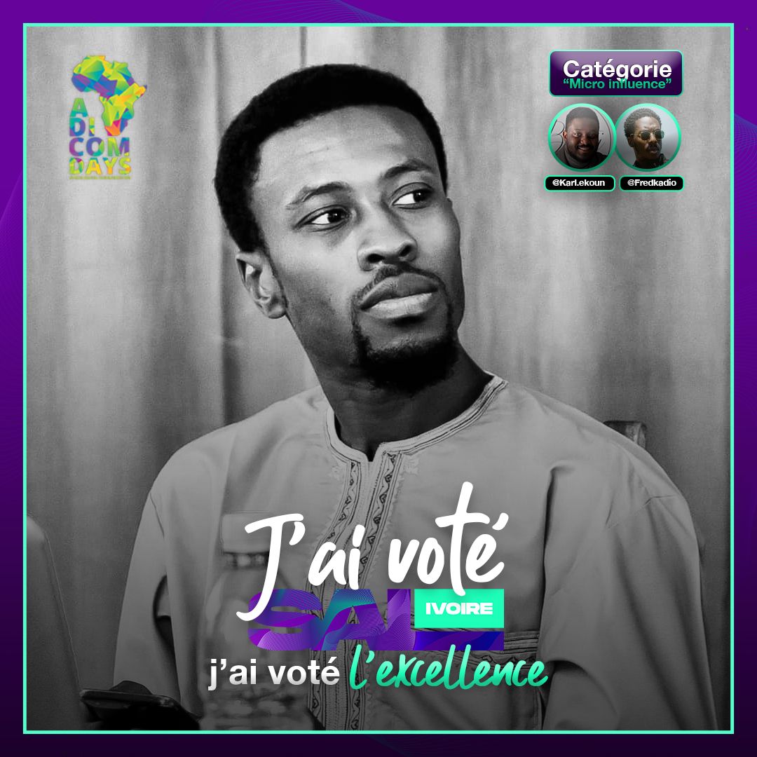 S'il y a bien un média dans le showbiz ivoirien qui m'a impressionné depuis ses premières actions, c'est bien <a href="/salivoire/">Salivoire</a> ! Je vous invite à les suivre et à voter pour eux dans la catégorie "Micro Influence" des <a href="/adicomdays/">ADICOM</a> avec ce lien. 
👇🏾👇🏾👇🏾
vote.adicomdays.com/candidature/22…