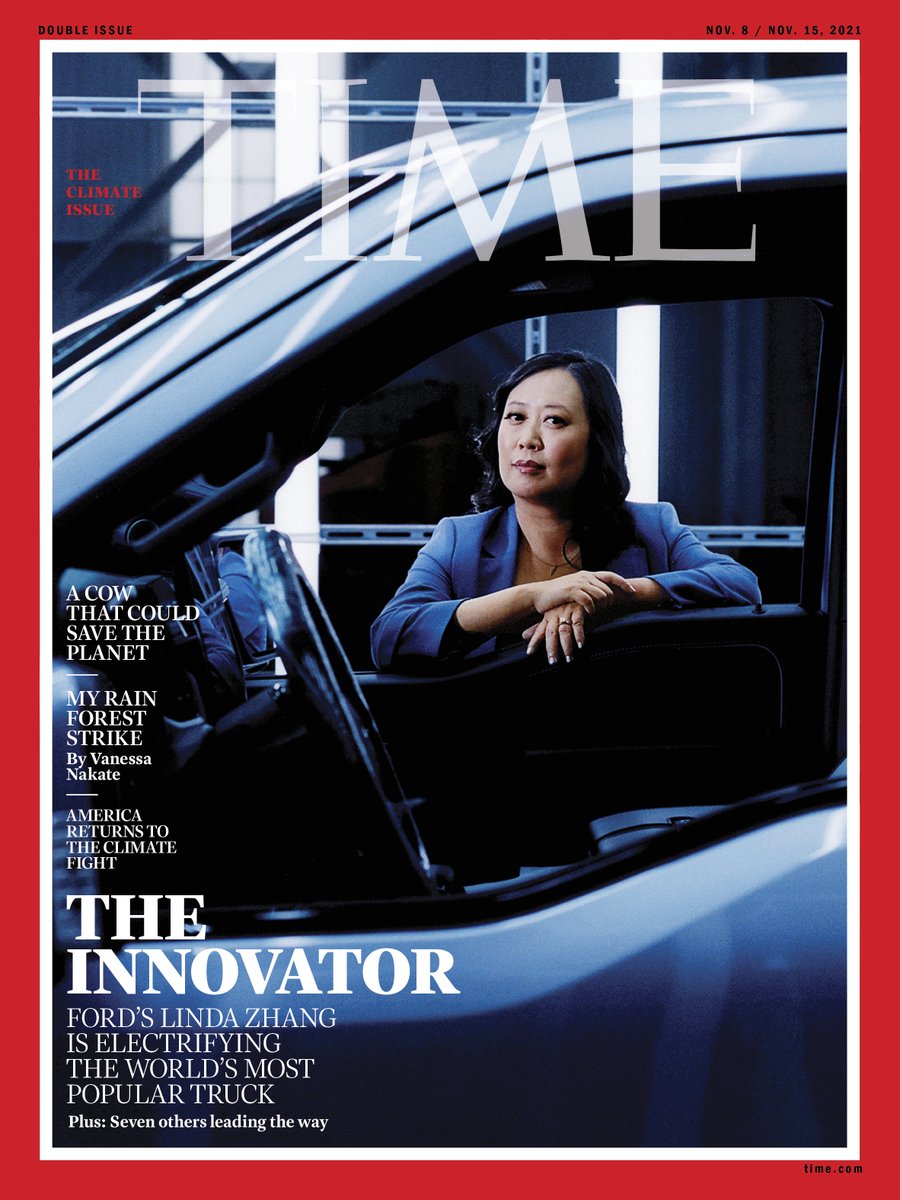 I am so proud to see the brilliantly talented yet extremely humble Linda Zhang grace the cover of <a href="/TIME/">TIME</a> . The F-150 Lightning means a lot to us at Ford, but wouldn't be so without Linda, and the team, leading the way for us as we take on the electric revolution. #WeAreFord