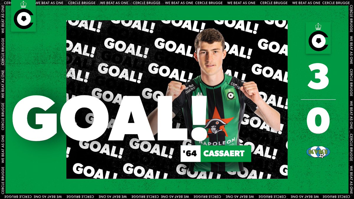cercleofficial's tweet photo. 😍 Inkomen én scoren, da's exact wat Arne Cassaert doet! Het jeugdproduct kopt de 3-0 op hoekschop binnen. 🟢⚫️ #levecercle https://t.co/y7cZ2oQ11S