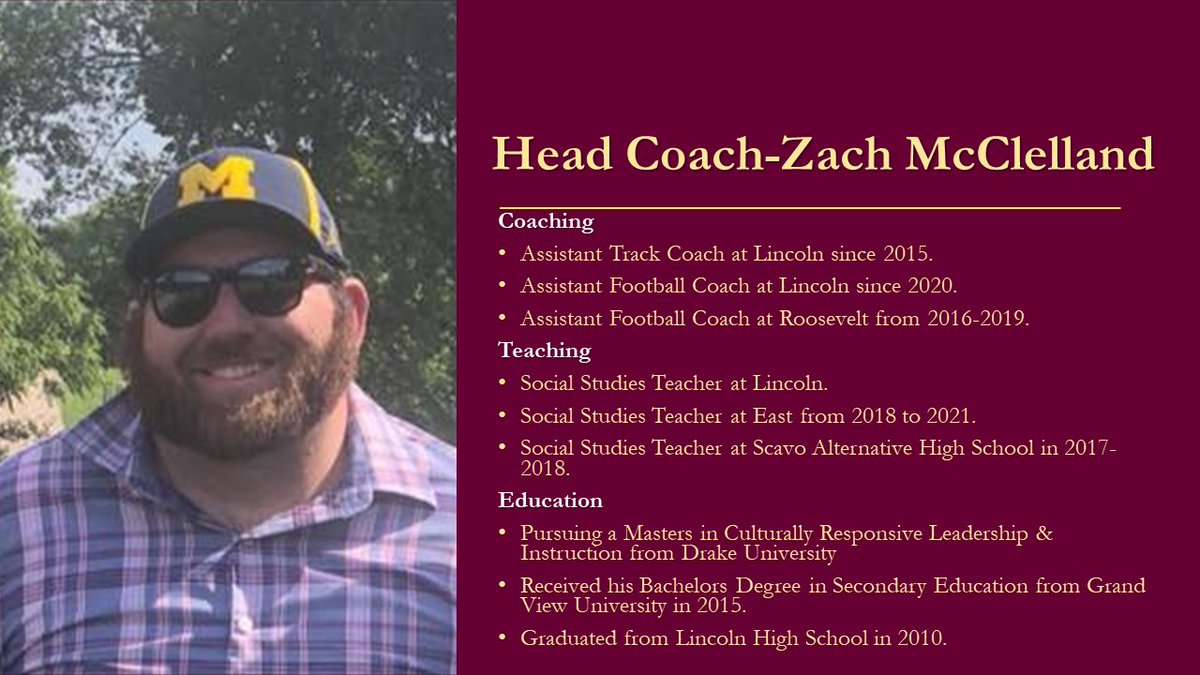 Rails_TF's tweet photo. Lincoln Boys Track &amp; Field will have a new head coach this spring. Welcome Coach Zach McClelland!

A familiar face, Zach has been an assistant on the staff for the last 8 seasons. He also coaches football for the Rails and is a social studies teacher at Lincoln. #SouthsidePride https://t.co/MAgl23a2F1