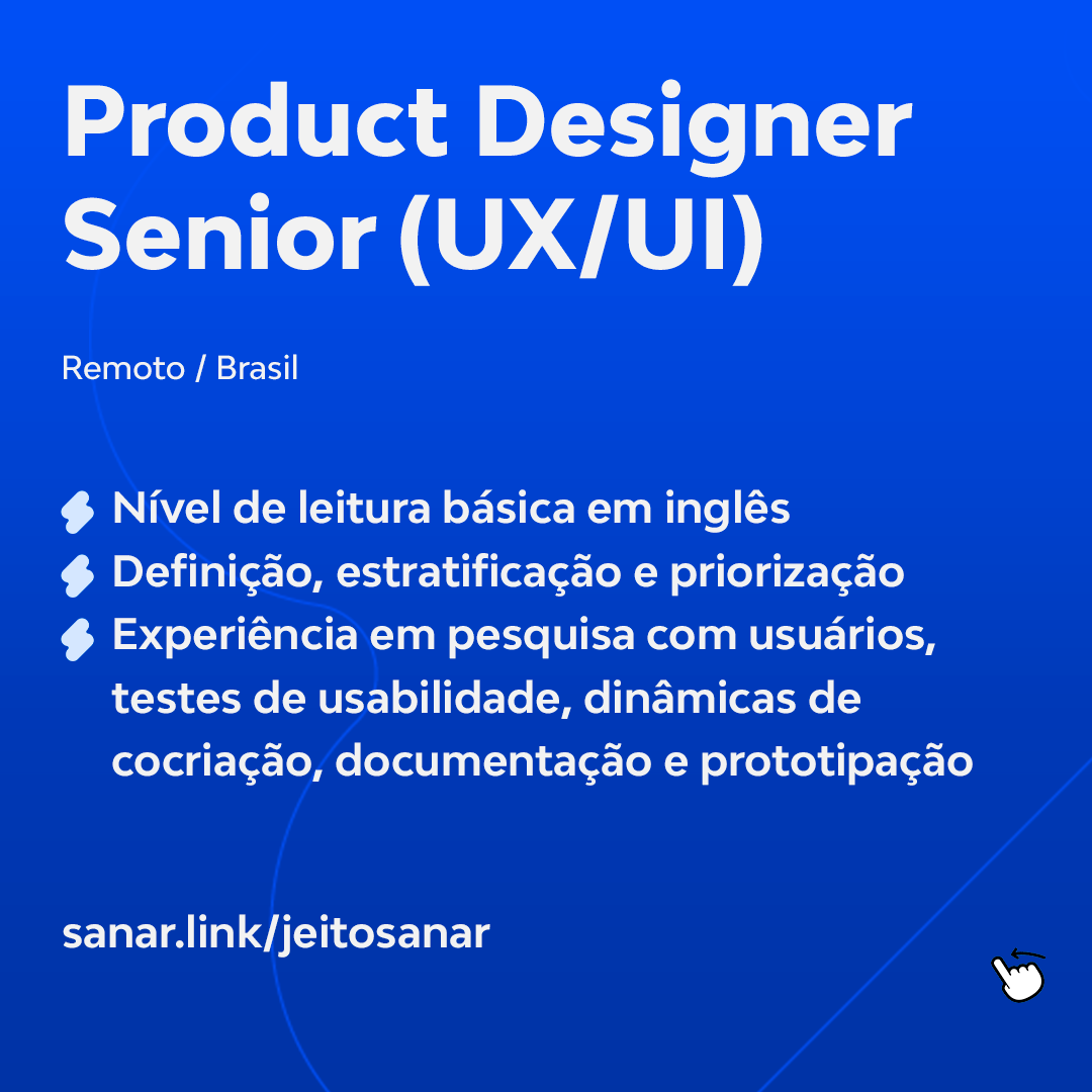 sanartech's tweet photo. 🚨 Combo de Vagas está passando no seu feed!🚨

- Full Stack Engineer Javascript
- Product Designer Senior (UX/UI)
- Estágio em Comercial
- Estágio Administrativo Financeiro 
(+)

Inscreva-se na nossa página de carreiras:
https://t.co/qDELHxkzFE https://t.co/DLB7OprnvU