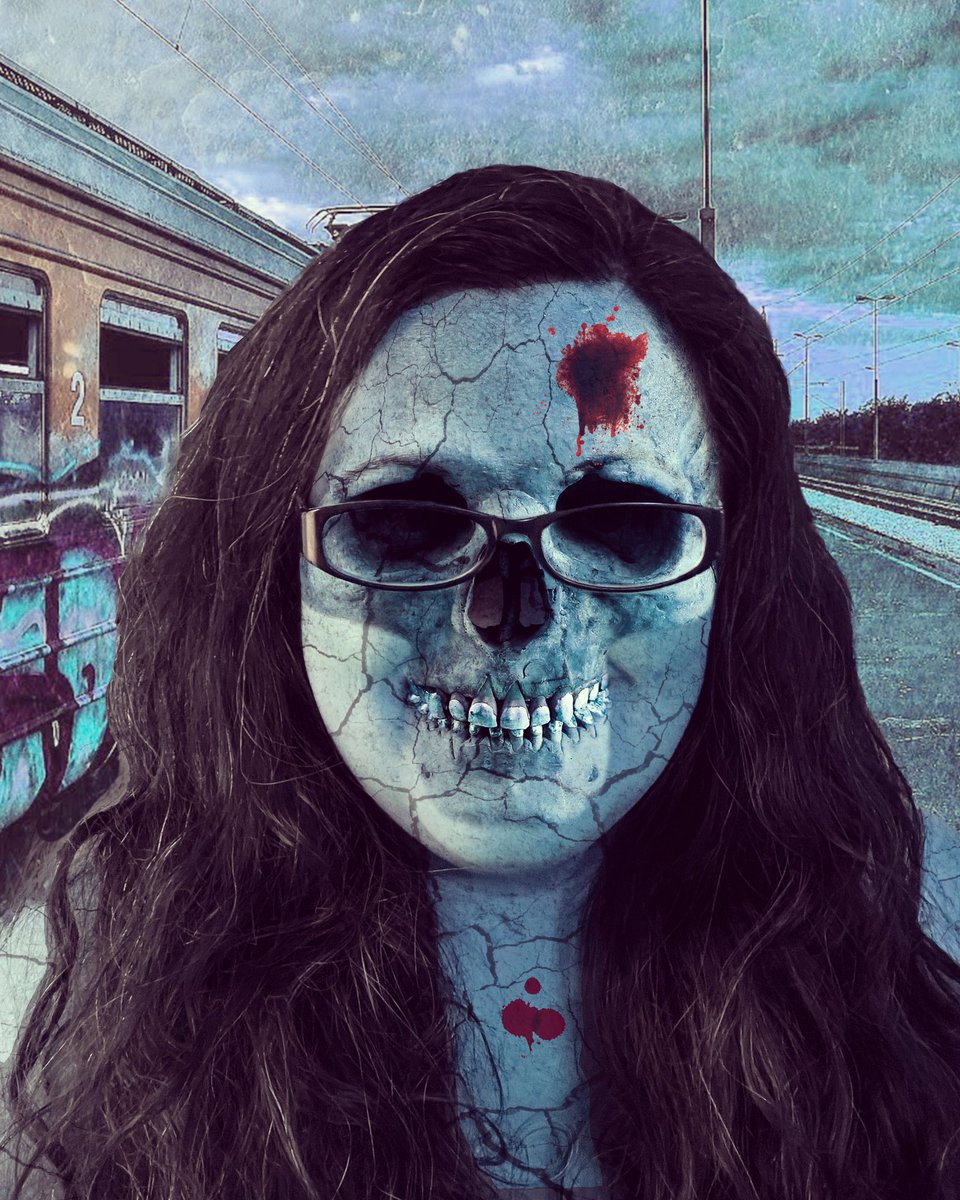 MrsSabol's tweet image. I love Halloween. My students were enjoying making themselves into Zombies and then the internet went down on the student computers so we couldn’t finish my last 2 hours. #zombie #spookyseason #halloween