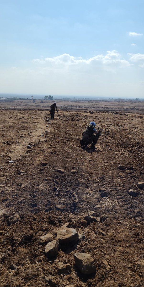 The 64th Infantry Group's Engineer Specialist Search &amp; Clearance (ESSC) Teams have been busy this week conducting search operations around UN OP 57 ensuring the area is clear of Explosive Remnants of War (ERW) before UN personnel from Observer Group Golan occupied the post.