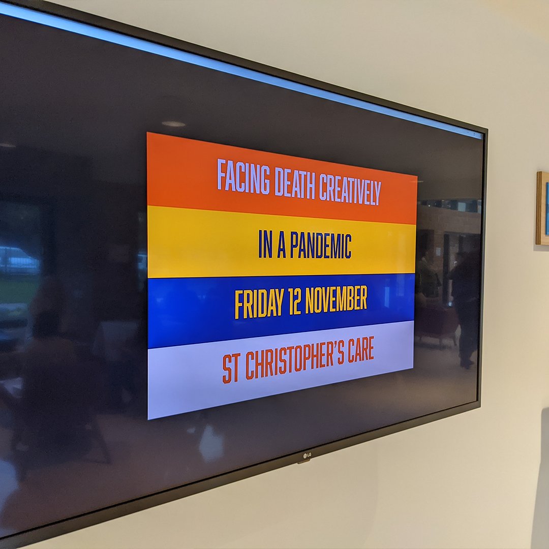 stchCARE's tweet photo. Our #FacingDeathCreatively conference is underway.
Great to see so many people in our new Education space for what promises to be an inspiring day.
#FDC https://t.co/aphjkLfSOt