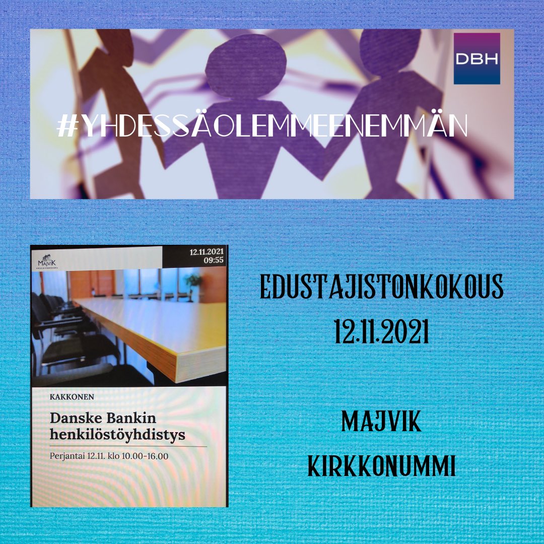 Pitkästä aikaa isommalla kokoonpanolla kasvokkain yhdessä!
Vietetään hyvät ja keskustelevat kokouspäivät 🌟

#dbh
#edustajisto
#yhdessäolemmeenemmän