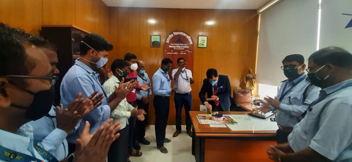 aaikolhaairport's tweet photo. Today we all celebrated #ATSEPDay2021 at #KolhapurAirport with Engineers &amp; Technicians who are maintaining highest levels of aviation safety &amp; provides crucial air navigation facilities in ensuring 🛫 safety.
#InternationalATSEPDay2021!
@aairedwr @Info_Kolhapur @InfoDivKolhapur https://t.co/oX5ocYeoyw