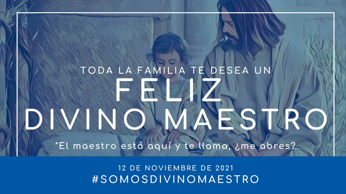 ¡Feliz Día del Divino Maestro! Hoy es un gran día para toda la familia #DivinoMaestro a lo largo y ancho del plantea. Celebra con tu comunidad este día tan especial y comparte tu alegría con nosotros #FiestaDivinoMaestro #ElMaestroEstáAquíyTeLlama #EducarEsEnseñaraVivir