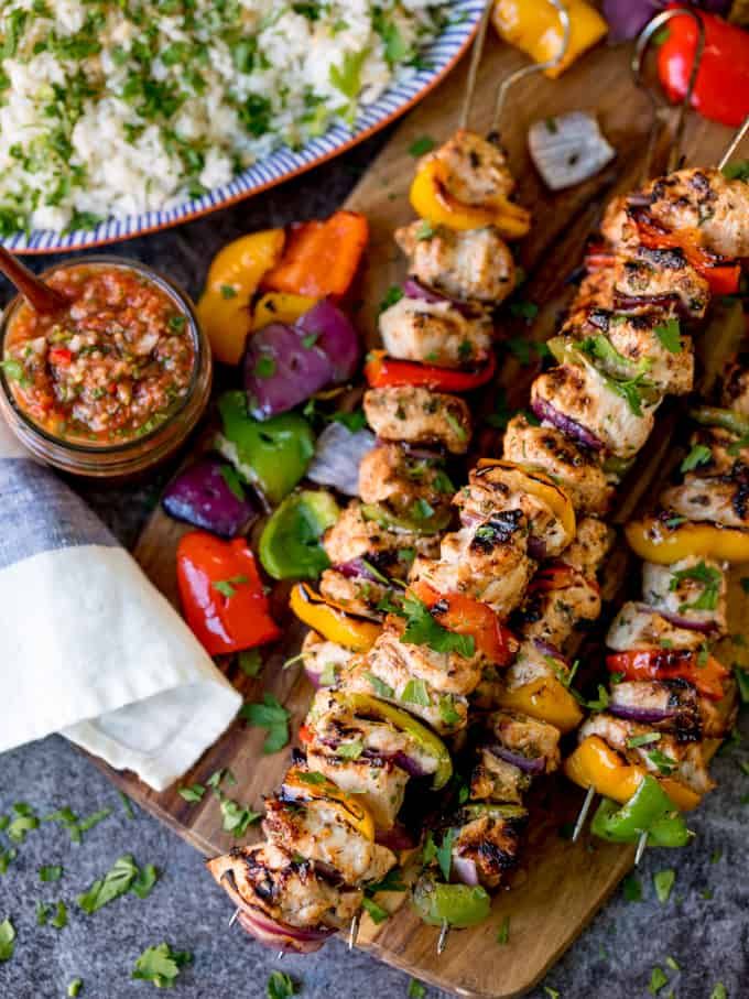 KitchenPerfmain's tweet photo. Mexican Chicken Skewers with Rice and Picante Salsa - perfect for Cinco De Mayo or any Friday night dinner! Gluten-Free too! And ready in 30 Minutes! #KitchenPerfection #BBQ #bbqgloves #bbqBrush #outdoor #outdoorislife #outdooractivities #bbqParty https://t.co/ydsxyx47K0