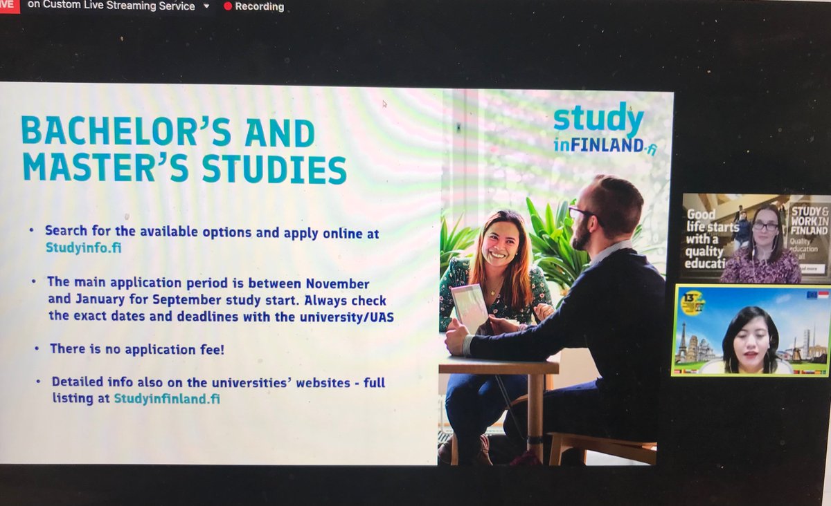 jarisinkari's tweet photo. Our regional education specialist @AnnaKorpi just convinced 141 Indonesians to @studyinfinland at @ehefid 2021. https://t.co/1eNu2LfSuC
