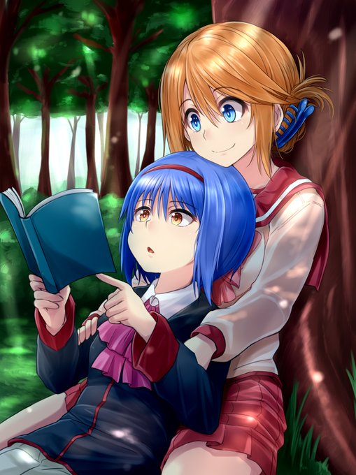 skeb納品しましたー♪
ToHeart2愛佳とリトバスの美魚を描きました😇👍 