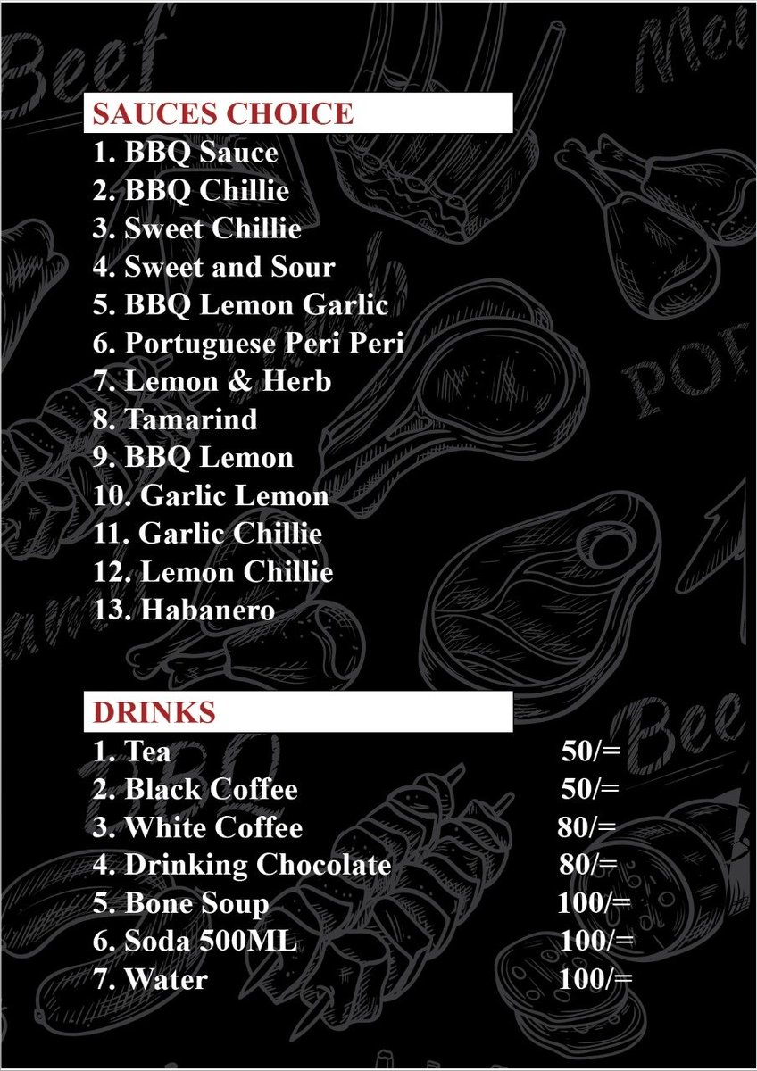 MambosMeat's tweet photo. Check out our menu today

Deliveries done on order https://t.co/KZ67CEkRdf