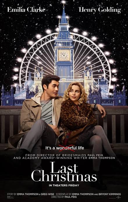 CinemaRareIN's tweet photo. #LastChristmas (2019) by @paulfeig, feat. #EmiliaClarke @henrygolding @EmmaThompson90 #MichellYeoh and #BorisIsaković, now streaming on @NetflixIndia.
@UniversalPics @UniversalIND @lastchristmas https://t.co/qy7W2lDoKT
