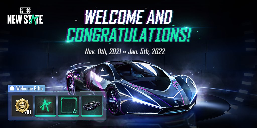 shieldwarrioryt's tweet photo. Make sure to check your in-game mail to obtain your very own launch day welcome gift and enjoy your ride around the battlegrounds!
https://t.co/ynnOd5q4GQ

#pubgnewstate #nextgenbattleroyale #newstateevent https://t.co/EVlDwEG9BZ