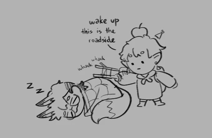 @shii_miii i only need blanky for survival (also, thank you for drawing me 🥺💕 very cute both of us) 