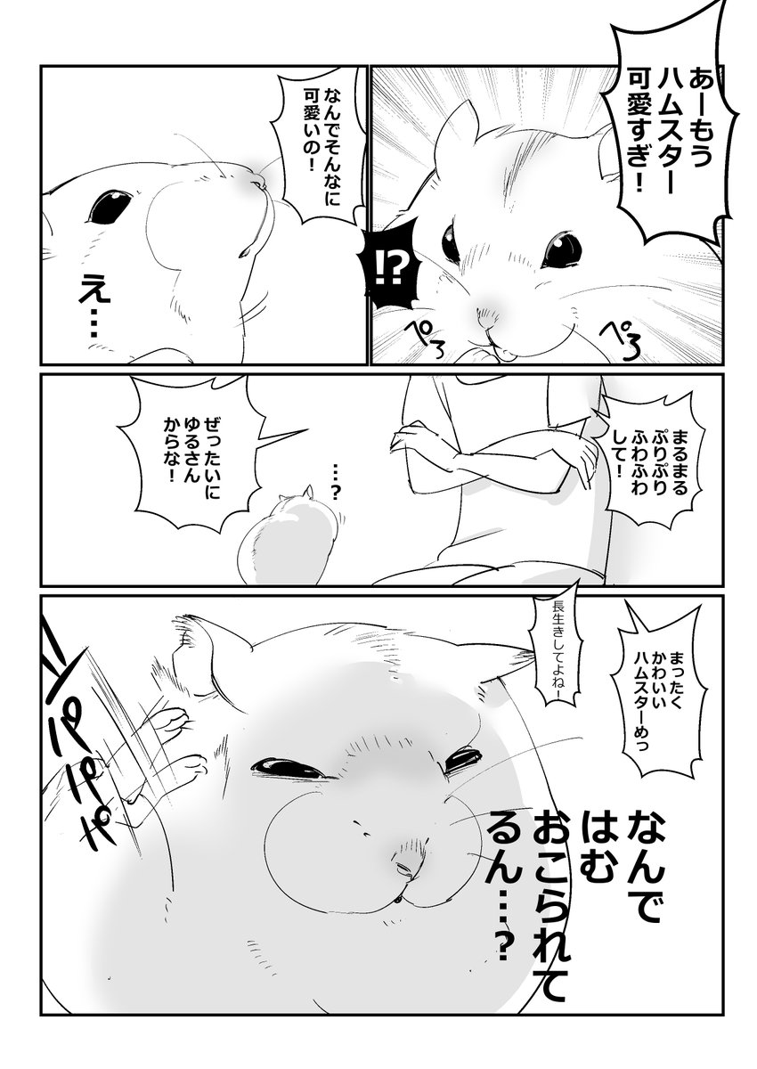 いつも勝手にキレててゴメンネ
#ハムスター漫画 