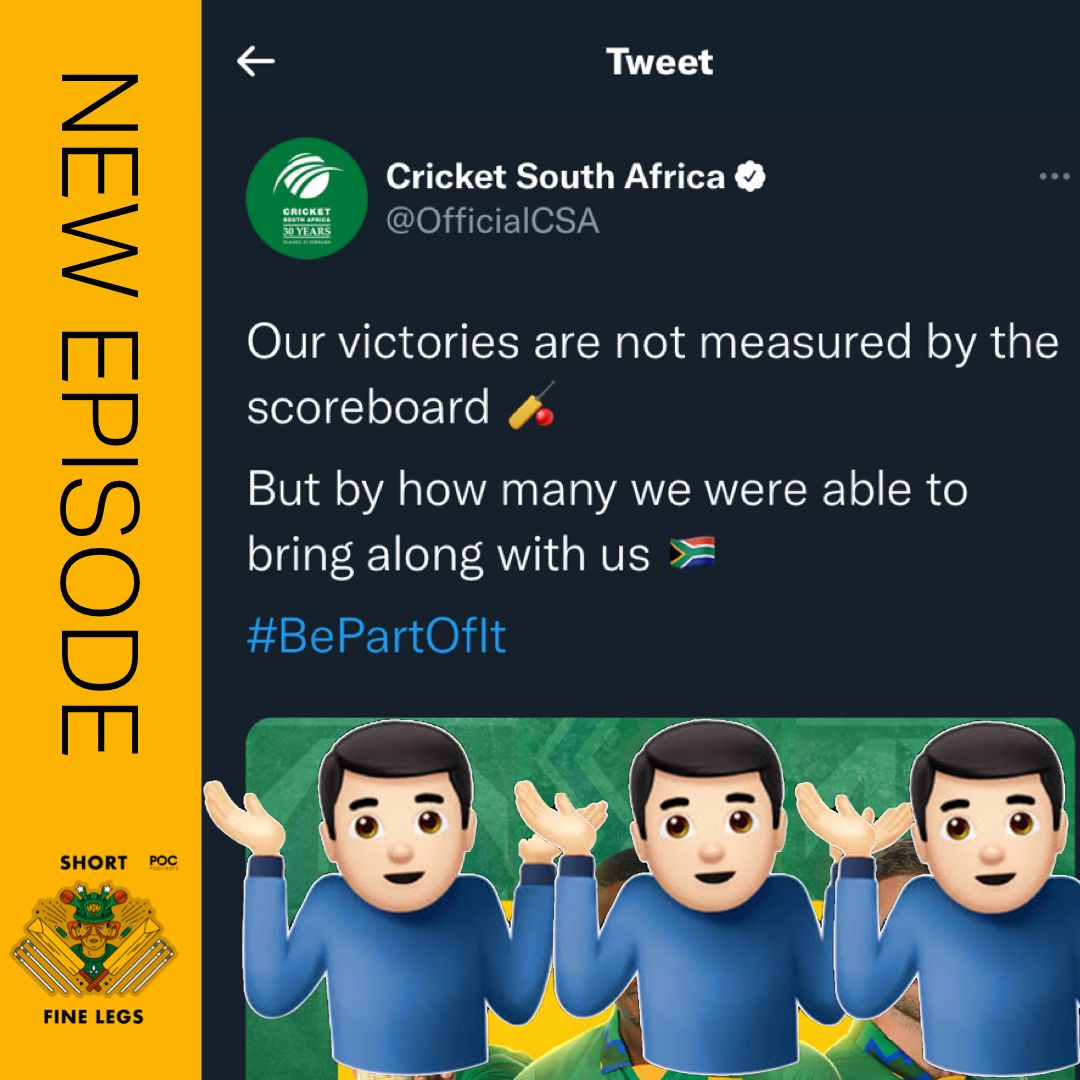 Cricket South Africa have argued that results on the pitch are inconsequential when compared to off-field vibes. <a href="/danielgallan/">Daniel Gallan</a> disagrees.

This latest pod gets a little ranty. Do let us know what you think.

pod.fo/e/f7036

#T20WorldCup #BePartOfIt #SouthAfrica