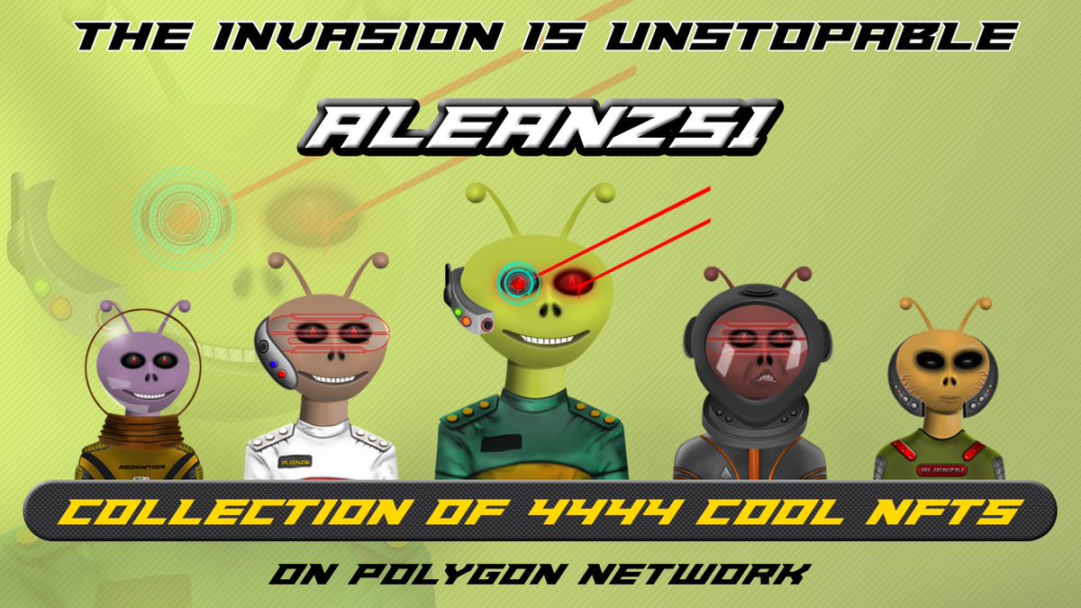 tutonix's tweet photo. 1 lucky winner wins one of our "Alienz51",  collection of 4444 NFTs.

Rules to enter:
1) Follow Me
2)Retweet
3) Tag 2 friends 
Result announced within 48 hours https://t.co/o6z8D3nknS