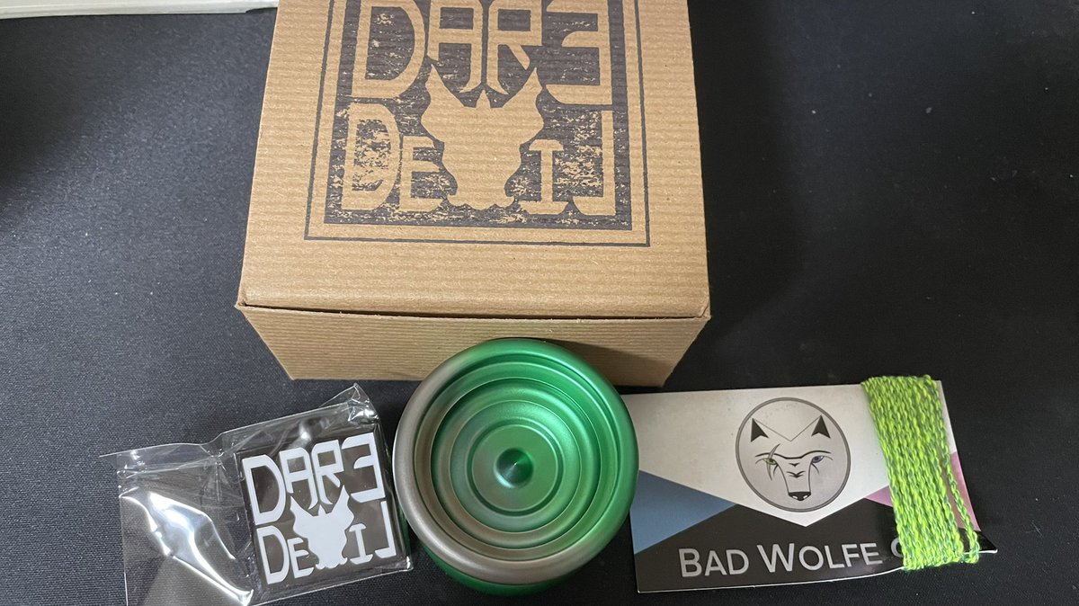 shumtown's tweet photo. デアデビルが届いた!
このフェードいい感じですわ〜
#gwaythrows #daredevilyoyo https://t.co/ctDQIfbVwQ