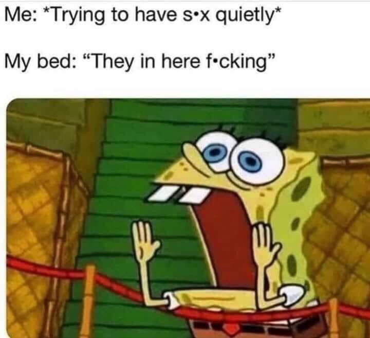night_of_sin's tweet photo. To make matters worse the mattress is supported by a bunch of wooden beams... Getting into it and hear cracking 😒 Romantic af https://t.co/QrwwYOqvaI