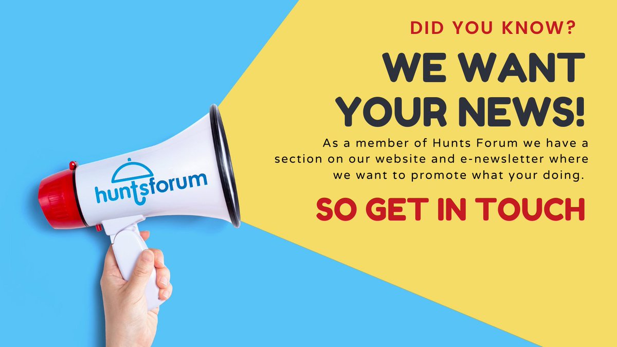huntsforum's tweet photo. Did you know that as part of your #membership you can promote your organisation and what you are up to?
Should that be training, job opportunities or a good news story? However, we can't do this unless you send it to us at Info
#GetInContact #SendUsYourInformation https://t.co/YLieyzfUAD