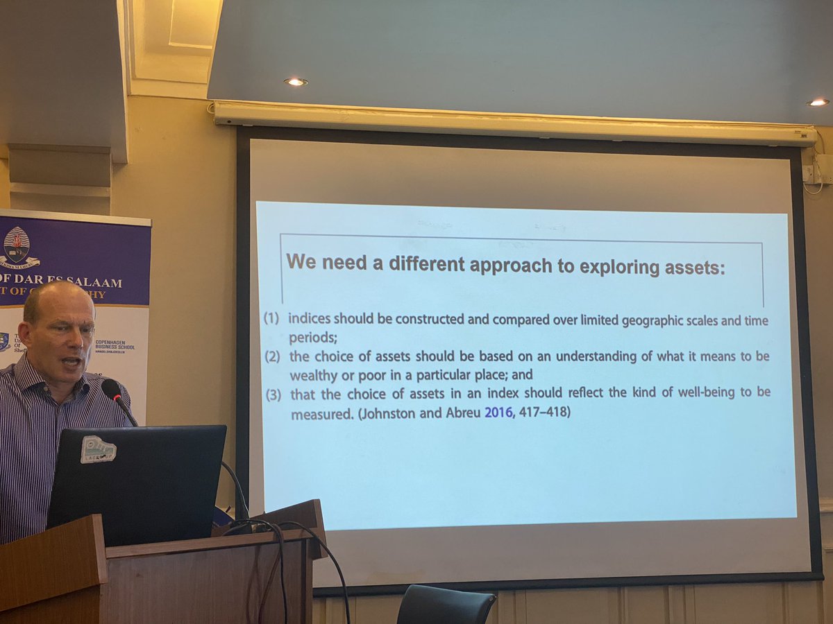 MFOlwig's tweet photo. Caleb Gallemore and @danbrockington exploring new ways to calculate #assets that makes it possible to meaningfully compare wealth between villages in different locations and presenting a concrete method for constructing a comparable index in an iterative way https://t.co/CsCHIj1JNq