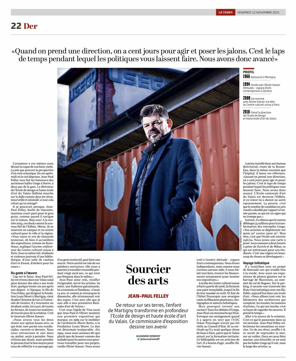 felleyjp's tweet photo. Merci à @alexandredmdff - et au photographe Sedrik Nemeth - pour ce beau portrait version "capitaine au long cours", paru dans @LeTemps du jour. https://t.co/5EgDH1Cej9
