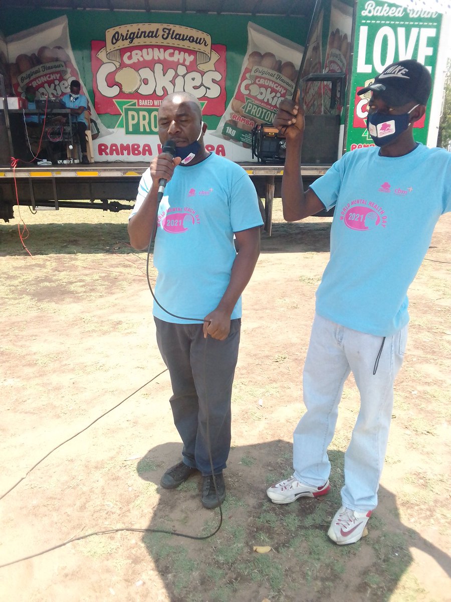 #HappeningNow #WorldMentalHealthDay #2021  #TirivanhuTherapeuticCentre Speaking now <a href="/zimnamh_/">ZIMNAMH</a> Executive Director Mr Murambidzi giving his sentiments Zimnamh@40   <a href="/MoHCCZim/">Ministry of HealthZW</a> <a href="/CBMworldwide/">CBM Christian Blind Mission</a> <a href="/mentalhealth263/">Mentalhealth263 🇿🇼</a> <a href="/WHO_Zimbabwe/">WHO Zimbabwe</a> <a href="/NASCOHZW1/">NASCOHZWᅠ</a> "Mental Health In an unequal World"
