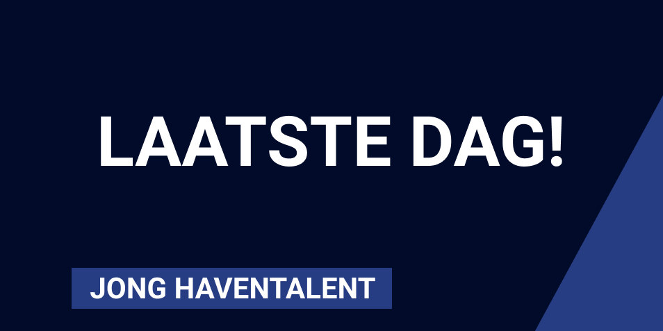 This is it! The final curtain call voordat de inschrijving sluit! 

Wie is het boegbeeld van jonge mensen in de haven en mag zichzelf komend jaar tot Jong Haventalent 2022 kronen? 

Vandaag is de laatste dag om jezelf of iemand anders aan te melden.

ow.ly/WT5s50GL5h1