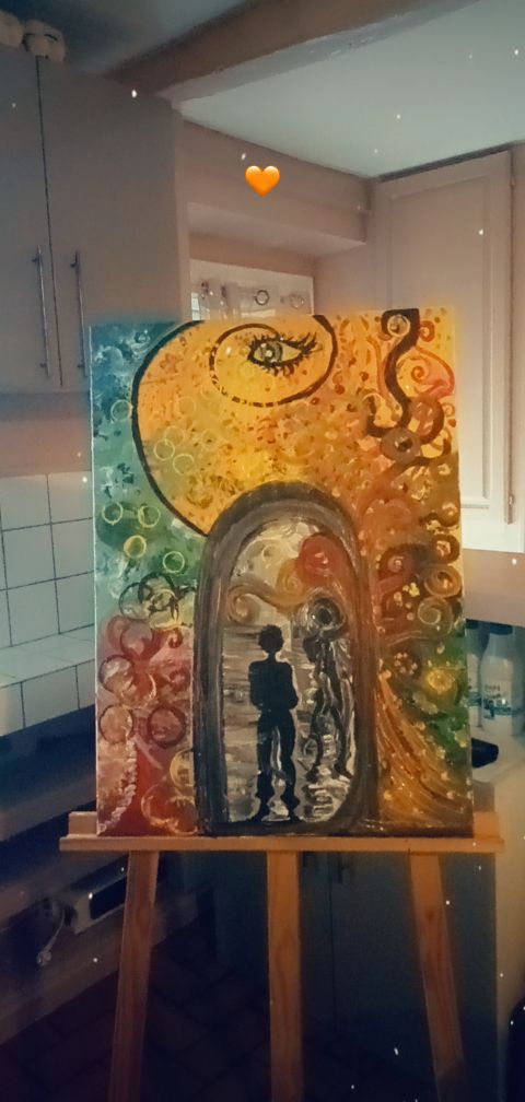 cyberzac1's tweet photo. Voilà j'ai terminé mon tableau 😁😁😘
Toutes critique sont bonnes à prendre...
J'ai voulue faire psychédélique et abstrait à la fois...
Pour que mon tableau est une histoire... 😅
Toutes mes émotions sont à l'intérieur quelle note me donneriez vous sur 20 ? 🤩😁😘😅
#art #artist https://t.co/s2CqO5md9I
