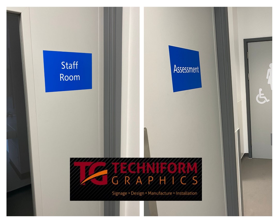 TG_signs's tweet photo. Digitally printed vinyl door signs using contrasting blue & white for more impact.
#doorsign #doorsignage #doors #roomsigns #entryway #signage #signs #wayfinding #nhssigns #NHS #vinyl #digitallyprinted #roomfindingsigns https://t.co/RVsbS2wq7a
