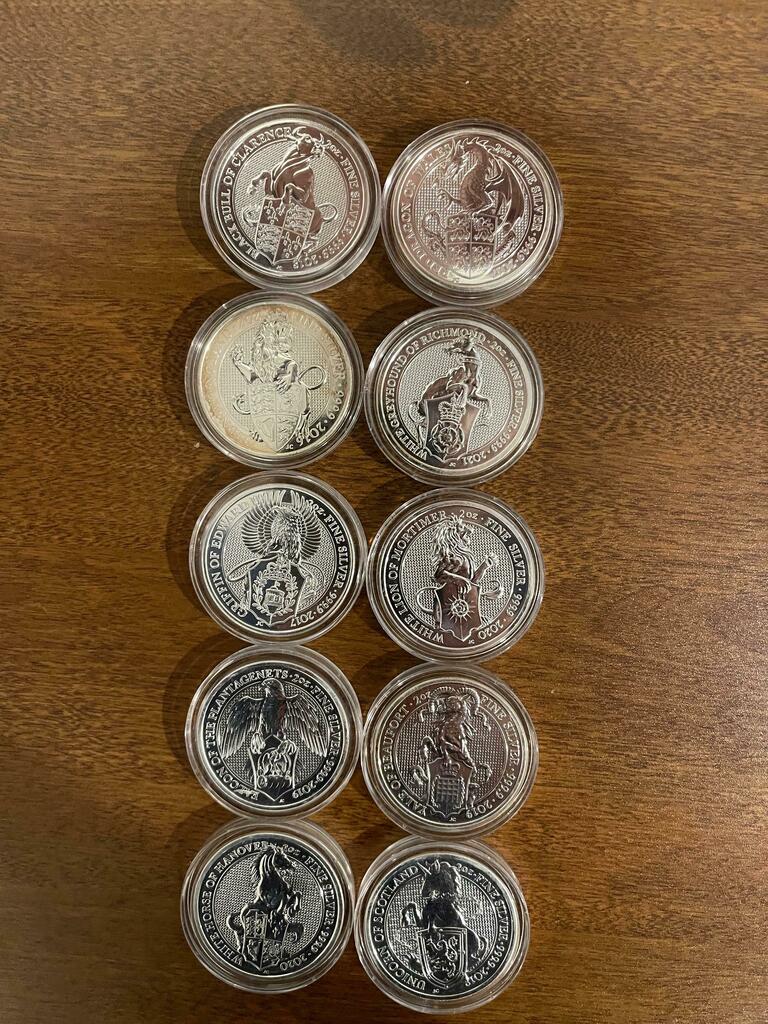 buy_silver's tweet photo. First post - took 5 years to finish the set, it’s one of my favourite out there #silver https://t.co/mJIGlpfMt0