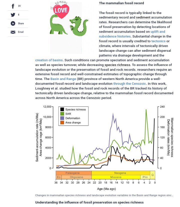 Jeew333T's tweet image. 11/11/21 Where I think of the tectonic influence during the #Cenozoic on the Basin &amp;amp; Range of western North America-where sediment accumulation created basins rich with mammalian fossil records🤔🦖🦕Katherine Loughney et al. #SciComm #Paleobio phys.org/news/2021-11-t… @physorg_com